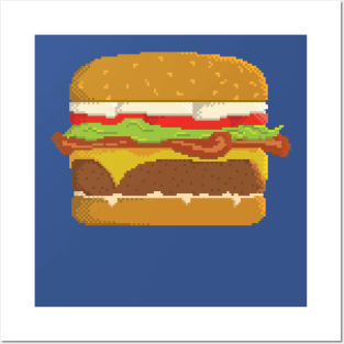 Pixel Burger Posters and Art